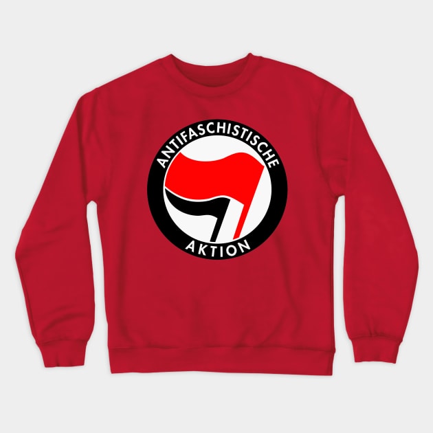 Anti-Fascistische Aktion Crewneck Sweatshirt by truthtopower